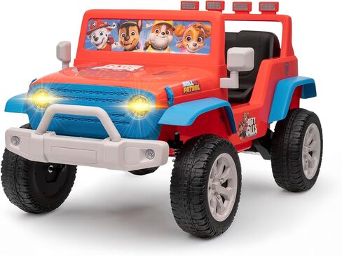 Barbie-12V Kids Ride-On Jeep مع بطارية قابلة لإعادة الشحن ، والمصابيح الأمامية LED ، وبداية الضغط الصحفي ، وعجلات متينة ، ومحرك عكسي ، ومقعد محيطي in Saudi Arabia