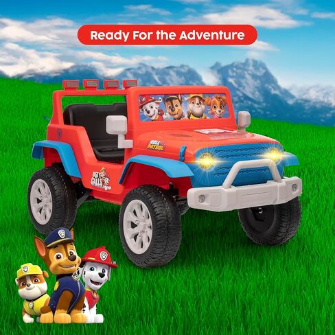 Barbie-12V Kids Ride-On Jeep مع بطارية قابلة لإعادة الشحن ، والمصابيح الأمامية LED ، وبداية الضغط الصحفي ، وعجلات متينة ، ومحرك عكسي ، ومقعد محيطي in Saudi Arabia