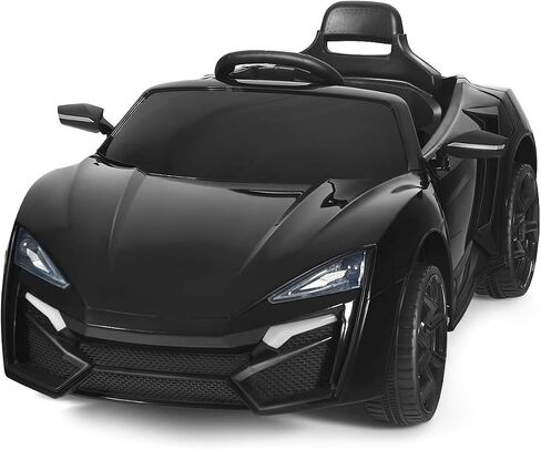 Costzon Ride on Car, 12V Battery Powered Electric Vehicle w/Manual & Remote Control Modes, LED Lights, Horn, Music, MP3, USB, TF, 3 Speeds, Spring Suspension, Ride on Toy for Boys & Girls (Pink) in Saudi Arabia