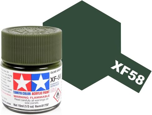 tamiya acrylic mini xf58 Olive Green TAM81758 Plastics Paint Acrylic in Saudi Arabia