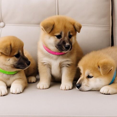30 PCS Puppy Whelping Proflars for القمامة ، ألوان متنوعة جرو معرف الياقات القابلة للتعديل الكلب الكلب الكلب الكلاب حديثي الولادة الفرقة للحيوانات الأليفة (S/M) in Kuwait
