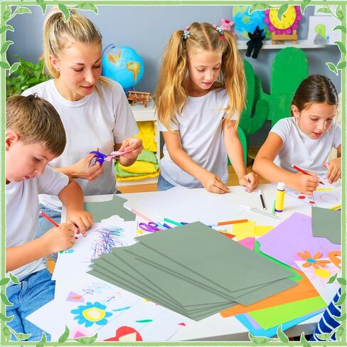 60 ورقة Sage Green Cardstock 8.5x11 in Kuwait
