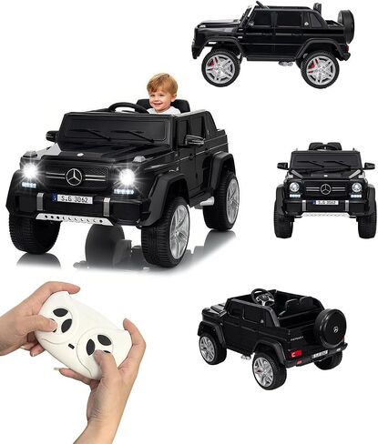 Electric Car for Kids, Licensed Mercedes-Benz Maybach G650s Kids Ride on Car with Remote Control, Double Open Doors, Music, Bluetooth,Storage,Ride on Toys,Gift for Boys Girls (White, 24V) in Saudi Arabia