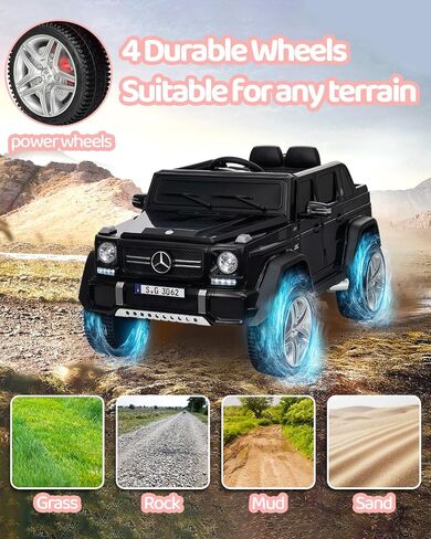 Electric Car for Kids, Licensed Mercedes-Benz Maybach G650s Kids Ride on Car with Remote Control, Double Open Doors, Music, Bluetooth,Storage,Ride on Toys,Gift for Boys Girls (White, 24V) in Saudi Arabia