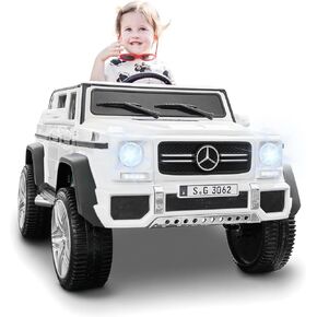 سيارة مررّة مرخصة من مرسيدس-بنز G650 للركوب للأطفال ، وسيارة شاحنة لعبة 12V للأطفال ، وبطارية كهربائية تعمل بالسيارة الصغار مع التحكم عن بعد ، والموسيقى ، وحزام الأمان (الوردي ، 12 فولت) in Kuwait