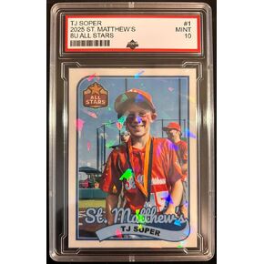 Custom Baseball Cards, Personalized Trading Card in PSA Style Holder, Holographic Finish + Velvet Bag + Stand, Customized Gifts for Baseball Fans or Players in Kuwait