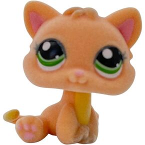 Flocked Custom Pet Shop Toy Fuzzy Animal Figure Short Hair Cat Kitty Kitten OOAK Compatible with Old LPS (#468) in Kuwait