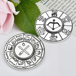 Stocking Stuffers for Men Women: Stainless Steel Turntable Selection Food Dice & Date Night Couple Gifts for Boyfriend Grilfriend Him Her Wife on Christmas Birthday Anniversary Valentines Day Weddind in Saudi Arabia