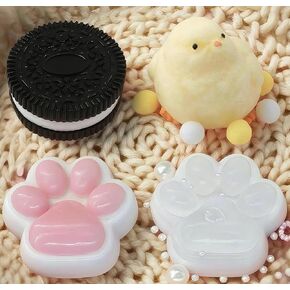 Taba Squishy Paw,Sticky Handmade Chicken Taba Squishies Big Pack,Big Fufu Squishy Toys No Fuzz Chick Mochi Squeeze Toys Stress Relief Gift for Adults 4pcs (1 Chicken+1 Cookie+2 Cat Paws) in Saudi Arabia