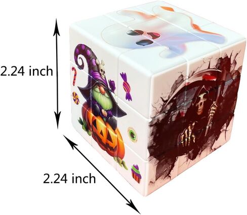 Magic Cube Party Favors for Kids - Speed Cube Puzzle Toy, Halloween Party Supplies & Classroom Rewards, School Prizes Birthday/Christmas Stocking Stuffers, Halloween Party Favors for Boys and Girls in Saudi Arabia