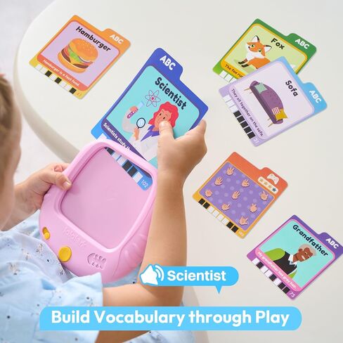 Talking Flash Cards for Kids 3 4 5 سنوات ، ألعاب تعليمية صغيرة مع 136 كلمة و 64 لعبة ، لعبة Montessori التعليمية للأطفال ، أنشطة التعلم في مرحلة ما قبل المدرسة ، وهدايا Boys Girls in Kuwait