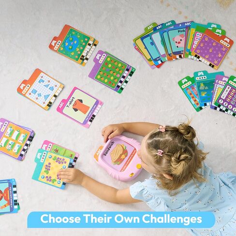 Talking Flash Cards for Kids 3 4 5 سنوات ، ألعاب تعليمية صغيرة مع 136 كلمة و 64 لعبة ، لعبة Montessori التعليمية للأطفال ، أنشطة التعلم في مرحلة ما قبل المدرسة ، وهدايا Boys Girls in Kuwait