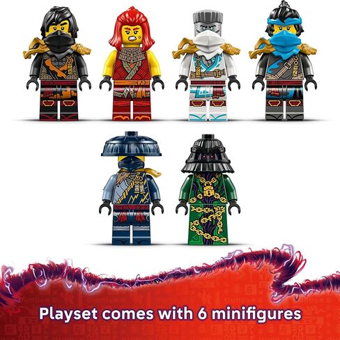 Lego Ninjago the Temple Bounty Building Toy - قارب متعدد المستويات مع 6 أعمدة Ninja Toy Minificures للأطفال ، تتراوح أعمارهم بين 14+ - مجموعة بناء النماذج مع موقف العرض - Dragons Rising Gift for Teen Boys & Girls - 71848 in Saudi Arabia