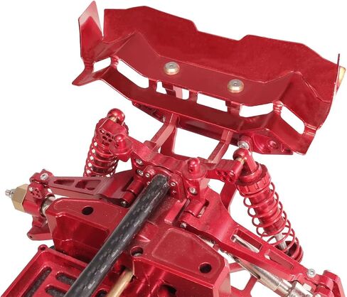 RC Car Parts For MJX 14209 14210 1412A 14210 1/14 Aluminum Alloy Tail Wing Car Spoilers RC Car Parts Accessories Upgrades And Replacements Use(Red) in Saudi Arabia