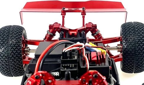 RC Car Parts For MJX For Hyper GO 16207 H16PL 1/16 Metal Tail Wing RC Car Tracked Vehicles Parts And Accessories Upgrades And Replacements Use(Red) in Kuwait