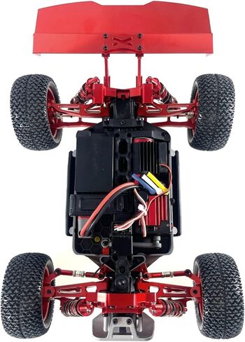 RC Car Parts For MJX For Hyper GO 16207 H16PL 1/16 Metal Tail Wing RC Car Tracked Vehicles Parts And Accessories Upgrades And Replacements Use(Red) in Kuwait