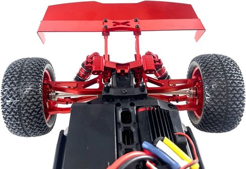 RC Car Parts For MJX For Hyper GO 16207 H16PL 1/16 Metal Tail Wing RC Car Tracked Vehicles Parts And Accessories Upgrades And Replacements Use(Red) in Kuwait
