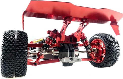 RC Car Parts For MJX For Hyper GO 16207 H16PL 1/16 Metal Tail Wing RC Car Tracked Vehicles Parts And Accessories Upgrades And Replacements Use(Red) in Kuwait
