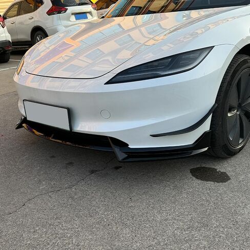 شفة Car Front Bumber Lip لـ Tesla Model 3+ 2024+ ، SPOILER LIP الأمامي ، المفسد القابل للتعديل العالمي ، حماية 100 ٪ مقاومة للماء ، A/Brightblack in Saudi Arabia