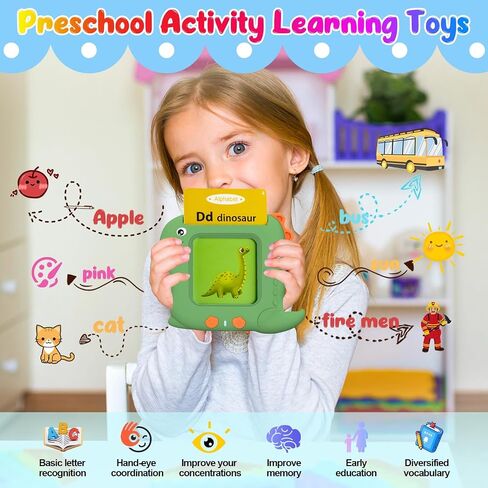Talking Flash Cards for Toddlers 1 2 3 4 5 Years Old, Pocket Speech Therapy & Autism Sensory Toy with 336 Sight Words, Montessori Educational Learning Device Gift in Saudi Arabia
