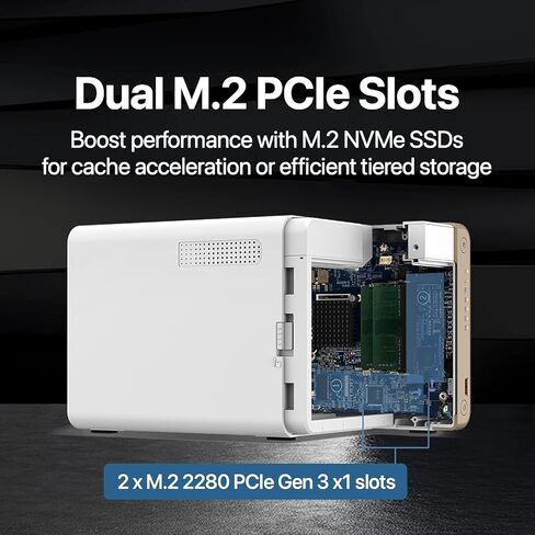 QNAP TS-462-4G-44S-US 4 Bay Multimedia Desktop NAS with 12TB Storage Capacity, Preconfigured RAID 5 Seagate IronWolf HDD Bundle in Saudi Arabia