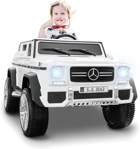 سيارة مررّة مرخصة من مرسيدس-بنز G650 للركوب للأطفال ، وسيارة شاحنة لعبة 12V للأطفال ، وبطارية كهربائية تعمل بالسيارة الصغار مع التحكم عن بعد ، والموسيقى ، وحزام الأمان (الوردي ، 12 فولت) in Kuwait
