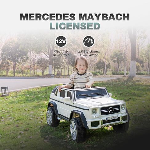 سيارة مررّة مرخصة من مرسيدس-بنز G650 للركوب للأطفال ، وسيارة شاحنة لعبة 12V للأطفال ، وبطارية كهربائية تعمل بالسيارة الصغار مع التحكم عن بعد ، والموسيقى ، وحزام الأمان (الوردي ، 12 فولت) in Kuwait