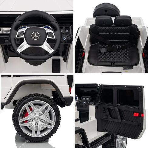 سيارة مررّة مرخصة من مرسيدس-بنز G650 للركوب للأطفال ، وسيارة شاحنة لعبة 12V للأطفال ، وبطارية كهربائية تعمل بالسيارة الصغار مع التحكم عن بعد ، والموسيقى ، وحزام الأمان (الوردي ، 12 فولت) in Kuwait