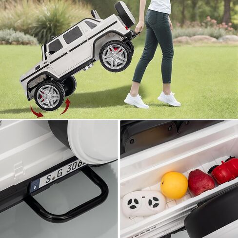 سيارة مررّة مرخصة من مرسيدس-بنز G650 للركوب للأطفال ، وسيارة شاحنة لعبة 12V للأطفال ، وبطارية كهربائية تعمل بالسيارة الصغار مع التحكم عن بعد ، والموسيقى ، وحزام الأمان (الوردي ، 12 فولت) in Kuwait