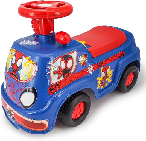 Kiddieland: أول متسابق Spidey-Lights & Sounds Ride-On ، قدم Spiderman إلى مركبة أرضية ، لوحة معلومات تفاعلية ، أطفال صغار وأطفال ، 18-36mo in Saudi Arabia