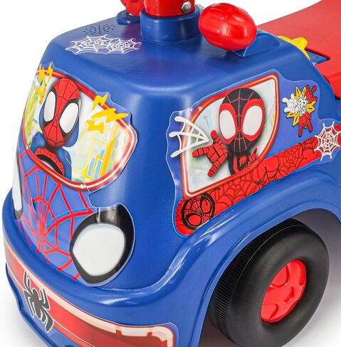 Kiddieland: أول متسابق Spidey-Lights & Sounds Ride-On ، قدم Spiderman إلى مركبة أرضية ، لوحة معلومات تفاعلية ، أطفال صغار وأطفال ، 18-36mo in Saudi Arabia