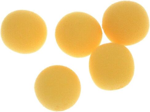 50pcs مجموعة 1.75 بوصة الإسفنج الصفراء ناعمة عن قرب سحر الشارع الدعائم الكوميدية الكلاسيكية الخدعة (أصفر ، 4.5 سم/1.75 بوصة) in Saudi Arabia