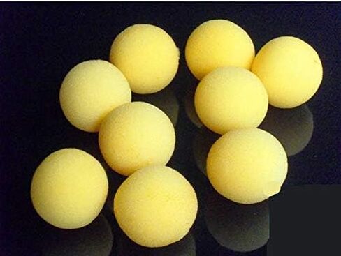50pcs مجموعة 1.75 بوصة الإسفنج الصفراء ناعمة عن قرب سحر الشارع الدعائم الكوميدية الكلاسيكية الخدعة (أصفر ، 4.5 سم/1.75 بوصة) in Saudi Arabia