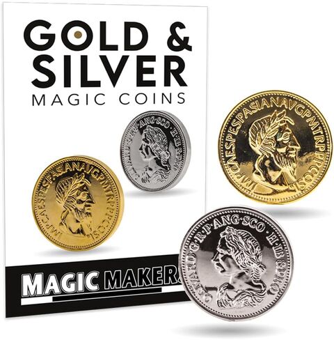 Magic Makers Gold & Silver Magic Coin Illusion The Ultimate Trick for Any Skill Level Magician in Saudi Arabia