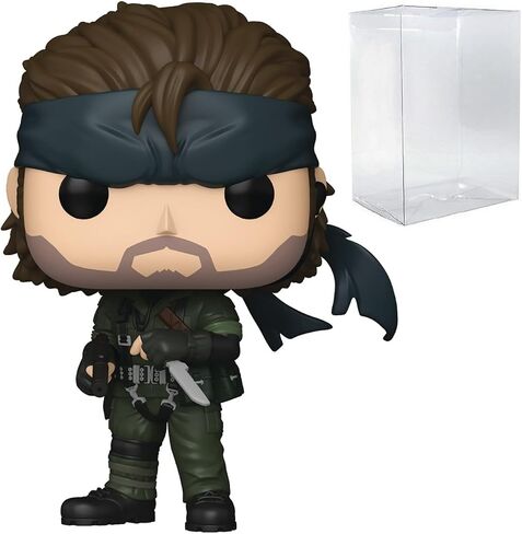 POP Games: Metal Gear Solid - Naked Snake Funko Vinyl Figure (Bundled with Compatible Box Protector Case), Multicolored, 3.75 inches in Saudi Arabia