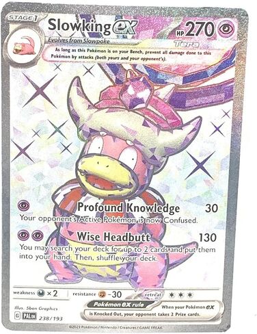 Pokemon - Slowking ex 238/193 - Paldea Evolved - Tera - Full Art Ultra Rare Card in Saudi Arabia