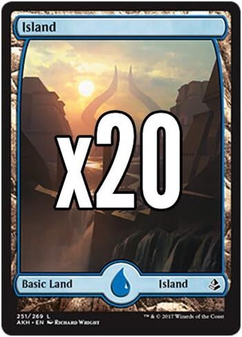 20 Amonkhet Island #251 MTG Basic Full Art Land Lot in Saudi Arabia