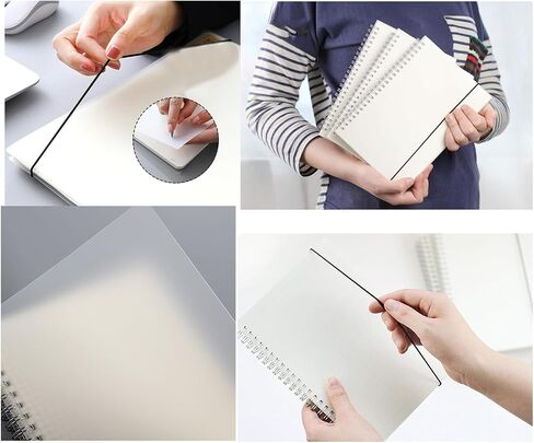 yihuanyifa 4pcs مجلة Notebook منتشرة B5 الحجم 10.1 بوصة × 7.6 بوصة 160 صفحة لكل حزمة 100 ورقة GSM السميكة ، المجلات الغلاف المربوطة الحلزونية للدراسة والملاحظات (منقط) in Saudi Arabia
