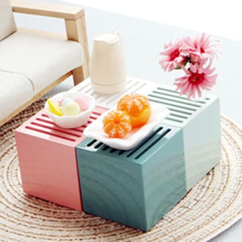 Pink Dollhouse Toy Mini Vase Miniature Garden Landscape Colored Flower Gloss Model Miniature Decoration DIY Props Props in Saudi Arabia