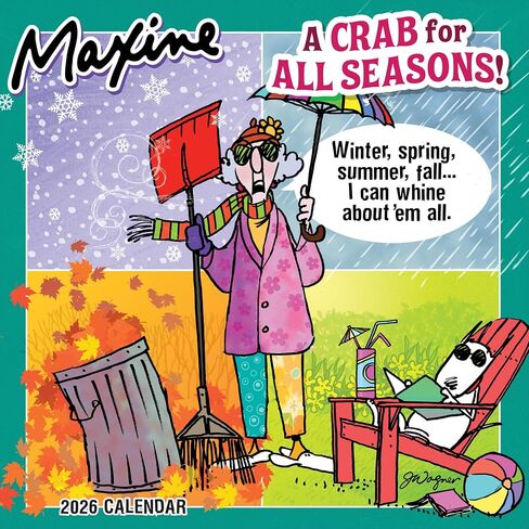 TF Publishing 2026 Maxine Wall Calendar - شبكات كبيرة للتعيينات والجدولة - تقويم الحائط الشهري العمودي 2026 مع ورقة غير لامعة متميزة لمنظمة المنزل والمكاتب - 12 بوصة 12in in Saudi Arabia