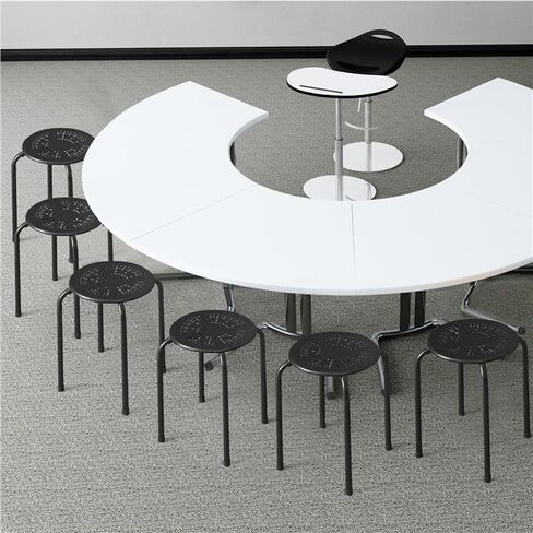 7.5 بوصة براز الفصول الدراسية مجموعة من 6 ، براز الصلب للبراز المدرسي ، براز الأطفال مع تصميم ديزي ، براز قابل للتكديس للفصول الدراسية ، المنزل ، المكتب ، في الهواء الطلق ، الحديقة (أسود) in Kuwait