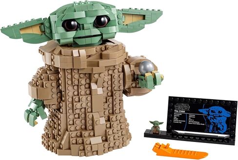 Lego Star Wars: The Mandalorian Series The Child 75318 - Baby Yoda Grogu Figure ، Building Toy ، Troughible Room Decoration for Boys and Teens ، مع Minifigure و Nameplate ، فكرة الهدية in Saudi Arabia