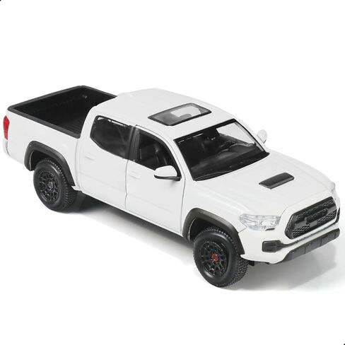 لعبة بيك آب شاحنات للأولاد المتوافقة مع 2023 Toguta Tacoma Tro Pro ، 1/24 Metal Diecast Model Thane Truck Car for Kids- Gray in Kuwait
