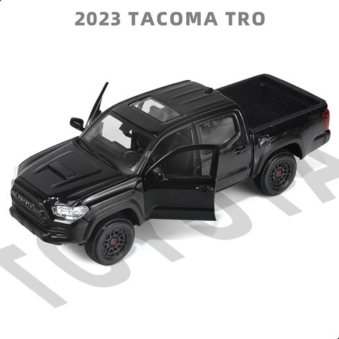 لعبة بيك آب شاحنات للأولاد المتوافقة مع 2023 Toguta Tacoma Tro Pro ، 1/24 Metal Diecast Model Thane Truck Car for Kids- Gray in Kuwait