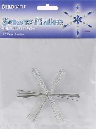 Beadaholique Metal Wire Snowflake Forms Presh Pwan Craft Hold Project ، 3-3/4 بوصة in Saudi Arabia