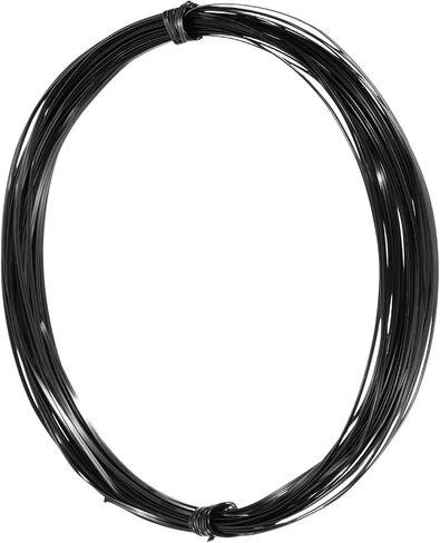 Uxcell 1mm الألومنيوم الحرف السلك المسطح ، 98 قدمًا 0.3 ملم قابلة للانحناء المجوهرات المعدنية الزهرية in Saudi Arabia