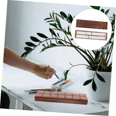 Plastic Watercolor Mixing Box Reusable Empty Palette for Watercolor Lightweight with Lid for Easy Carrying for Artists Color Mixing Activities in Saudi Arabia