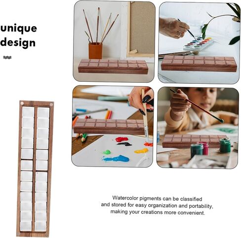 Plastic Watercolor Mixing Box Reusable Empty Palette for Watercolor Lightweight with Lid for Easy Carrying for Artists Color Mixing Activities in Saudi Arabia