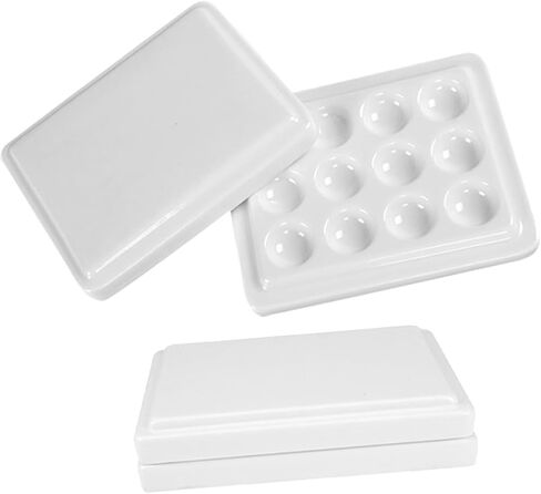 COHEALI 2pcs Watercolor Palette Palette Box Lid Airtight Paint Tray Lid Plastic Paint Tray for Indoor Outdoor Painting in Saudi Arabia
