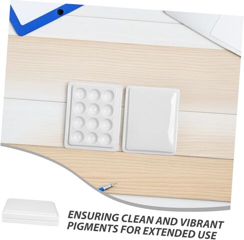 COHEALI 2pcs Watercolor Palette Palette Box Lid Airtight Paint Tray Lid Plastic Paint Tray for Indoor Outdoor Painting in Saudi Arabia